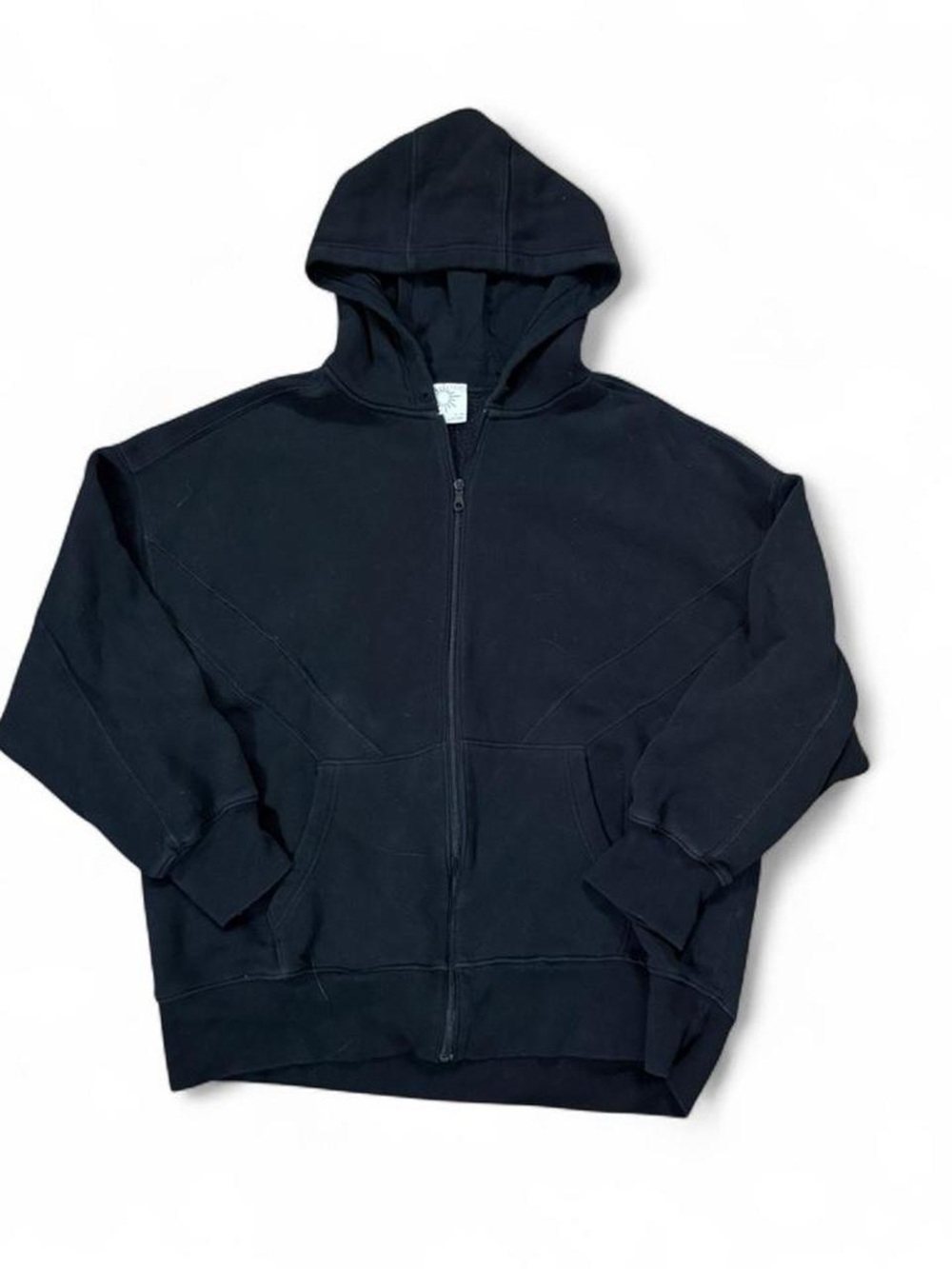 Aerie Offline Black Zip Up Hoodie Women’s Size XL
